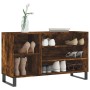 Mueble zapatero madera contrachapada roble ahumado 102x36x60 cm en Zapateros y organizadores de calzado | Comprar online en Foru