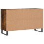 Mueble zapatero madera contrachapada roble ahumado 102x36x60 cm en Zapateros y organizadores de calzado | Comprar online en Foru
