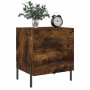 Mesita noche 2 uds madera ingeniería roble ahumado 40x35x47,5cm de vidaXL, Mesitas de noche - Ref: Foro24-827335, Precio: 78,...
