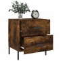 Mesita noche 2 uds madera ingeniería roble ahumado 40x35x47,5cm de vidaXL, Mesitas de noche - Ref: Foro24-827335, Precio: 78,...