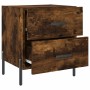 Mesita noche 2 uds madera ingeniería roble ahumado 40x35x47,5cm de vidaXL, Mesitas de noche - Ref: Foro24-827335, Precio: 78,...