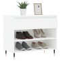 Mueble zapatero madera contrachapada blanco 70x36x60 cm en Zapateros y organizadores de calzado | Comprar online en Foru.es
