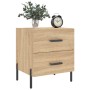 Mesita noche 2 uds madera ingeniería roble Sonoma 40x35x47,5 cm de vidaXL, Mesitas de noche - Ref: Foro24-827331, Precio: 96,...