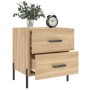 Mesita noche 2 uds madera ingeniería roble Sonoma 40x35x47,5 cm de vidaXL, Mesitas de noche - Ref: Foro24-827331, Precio: 96,...