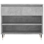 Mueble zapatero madera contrachapada gris hormigón 70x36x60 cm en Zapateros y organizadores de calzado | Comprar online en Foru.