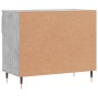Mueble zapatero madera contrachapada gris hormigón 70x36x60 cm en Zapateros y organizadores de calzado | Comprar online en Foru.