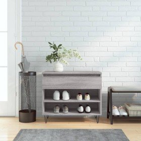 Mueble zapatero madera contrachapada gris Sonoma 70x36x60 cm en Zapateros y organizadores de calzado | Comprar online en Foru.es
