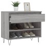 Mueble zapatero madera contrachapada gris Sonoma 70x36x60 cm en Zapateros y organizadores de calzado | Comprar online en Foru.es