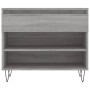 Mueble zapatero madera contrachapada gris Sonoma 70x36x60 cm en Zapateros y organizadores de calzado | Comprar online en Foru.es