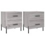 Mesitas noche 2 uds madera ingeniería gris Sonoma 40x35x47,5 cm de vidaXL, Mesitas de noche - Ref: Foro24-827337, Precio: 81,...