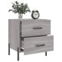 Mesitas noche 2 uds madera ingeniería gris Sonoma 40x35x47,5 cm de vidaXL, Mesitas de noche - Ref: Foro24-827337, Precio: 81,...