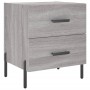Mesitas noche 2 uds madera ingeniería gris Sonoma 40x35x47,5 cm de vidaXL, Mesitas de noche - Ref: Foro24-827337, Precio: 81,...