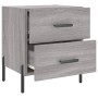 Mesitas noche 2 uds madera ingeniería gris Sonoma 40x35x47,5 cm de vidaXL, Mesitas de noche - Ref: Foro24-827337, Precio: 81,...