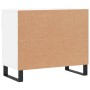 Mueble zapatero madera contrachapada blanco brillo 70x36x60 cm en Zapateros y organizadores de calzado | Comprar online en Foru.