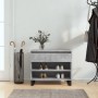 Mueble zapatero madera contrachapada gris hormigón 70x36x60 cm en Zapateros y organizadores de calzado | Comprar online en Foru.