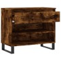 Mueble zapatero madera contrachapada roble ahumado 70x36x60 cm en Zapateros y organizadores de calzado | Comprar online en Foru.