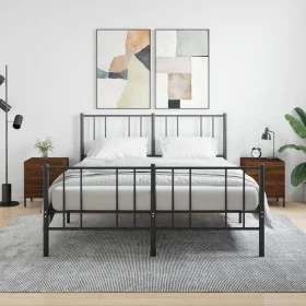 Mesita noche 2 uds madera ingeniería marrón roble 40x35x47,5 cm de vidaXL, Mesitas de noche - Ref: Foro24-827339, Precio: 98,...