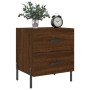 Mesita noche 2 uds madera ingeniería marrón roble 40x35x47,5 cm de vidaXL, Mesitas de noche - Ref: Foro24-827339, Precio: 99,...