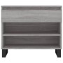 Mueble zapatero madera contrachapada gris Sonoma 70x36x60 cm en Zapateros y organizadores de calzado | Comprar online en Foru.es