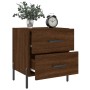 Mesita noche 2 uds madera ingeniería marrón roble 40x35x47,5 cm de vidaXL, Mesitas de noche - Ref: Foro24-827339, Precio: 99,...