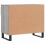Mueble zapatero madera contrachapada gris Sonoma 70x36x60 cm en Zapateros y organizadores de calzado | Comprar online en Foru.es