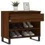 Mueble zapatero madera contrachapada roble marrón 70x36x60 cm en Zapateros y organizadores de calzado | Comprar online en Foru.e