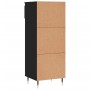 Mueble zapatero madera contrachapada negro 40x36x105 cm en Zapateros y organizadores de calzado | Comprar online en Foru.es