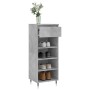 Mueble zapatero madera contrachapada gris hormigón 40x36x105 cm en Zapateros y organizadores de calzado | Comprar online en Foru