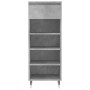 Mueble zapatero madera contrachapada gris hormigón 40x36x105 cm en Zapateros y organizadores de calzado | Comprar online en Foru