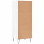 Mueble zapatero madera contrachapada blanco brillo 40x36x105 cm en Zapateros y organizadores de calzado | Comprar online en Foru