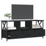 Mueble de TV hierro y madera contrachapada negro 102x33x45 cm en Muebles TV | Comprar online en Foru.es