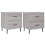 Mesitas noche 2 uds madera ingeniería gris Sonoma 40x35x47,5 cm de vidaXL, Mesitas de noche - Ref: Foro24-827353, Precio: 75,...