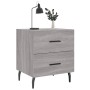 Mesitas noche 2 uds madera ingeniería gris Sonoma 40x35x47,5 cm de vidaXL, Mesitas de noche - Ref: Foro24-827353, Precio: 75,...