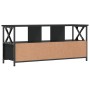 Mueble de TV hierro y madera contrachapada negro 102x33x45 cm en Muebles TV | Comprar online en Foru.es