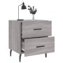 Mesitas noche 2 uds madera ingeniería gris Sonoma 40x35x47,5 cm de vidaXL, Mesitas de noche - Ref: Foro24-827353, Precio: 75,...