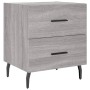 Mesitas noche 2 uds madera ingeniería gris Sonoma 40x35x47,5 cm de vidaXL, Mesitas de noche - Ref: Foro24-827353, Precio: 75,...
