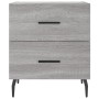 Mesitas noche 2 uds madera ingeniería gris Sonoma 40x35x47,5 cm de vidaXL, Mesitas de noche - Ref: Foro24-827353, Precio: 75,...