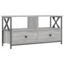 Mueble TV hierro y madera contrachapada gris Sonoma 90x33x45 cm en Muebles TV | Comprar online en Foru.es