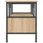Mueble TV hierro madera contrachapada roble Sonoma 100x35x45 cm en Muebles TV | Comprar online en Foru.es