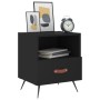 Mesitas de noche 2 uds madera ingeniería negro 40x35x47,5 cm de vidaXL, Mesitas de noche - Ref: Foro24-827375, Precio: 74,48 ...