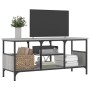 Mueble TV hierro y madera contrachapada gris Sonoma 100x35x45cm en Muebles TV | Comprar online en Foru.es