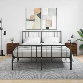 Mesita noche 2 uds madera ingeniería marrón roble 40x35x47,5 cm de vidaXL, Mesitas de noche - Ref: Foro24-827355, Precio: 67,...