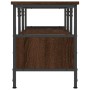 Mueble TV hierro madera contrachapada roble marrón 100x35x45 cm en Muebles TV | Comprar online en Foru.es
