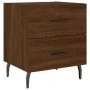 Bedside table 2 units engineered wood brown oak 40x35x47.5 cm by vidaXL, Nightstands - Ref: Foro24-827355, Price: 67,24 €, Di...