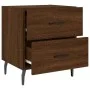 Bedside table 2 units engineered wood brown oak 40x35x47.5 cm by vidaXL, Nightstands - Ref: Foro24-827355, Price: 67,24 €, Di...