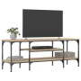 Mueble TV madera de ingeniería y hierro Sonoma 121x35x45 cm en Muebles TV | Comprar online en Foru.es
