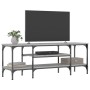 Mueble TV madera ingeniería y hierro gris Sonoma 121x35x45 cm en Muebles TV | Comprar online en Foru.es