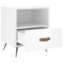 Mesita de noche madera de ingeniería blanco 40x35x47,5 cm de vidaXL, Mesitas de noche - Ref: Foro24-827372, Precio: 43,05 €, ...