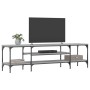 Mueble TV hierro y madera contrachapada gris Sonoma 161x35x45cm en Muebles TV | Comprar online en Foru.es