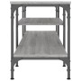 Mueble TV hierro y madera contrachapada gris Sonoma 161x35x45cm en Muebles TV | Comprar online en Foru.es